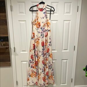 Floral Halter Maxi Dress